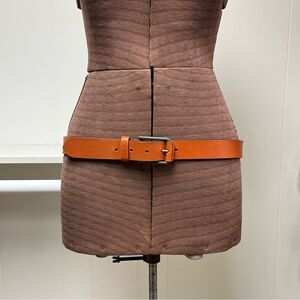 Joe's Jeans Genuine Leather Cognac Classic Belt Size 36 Unisex